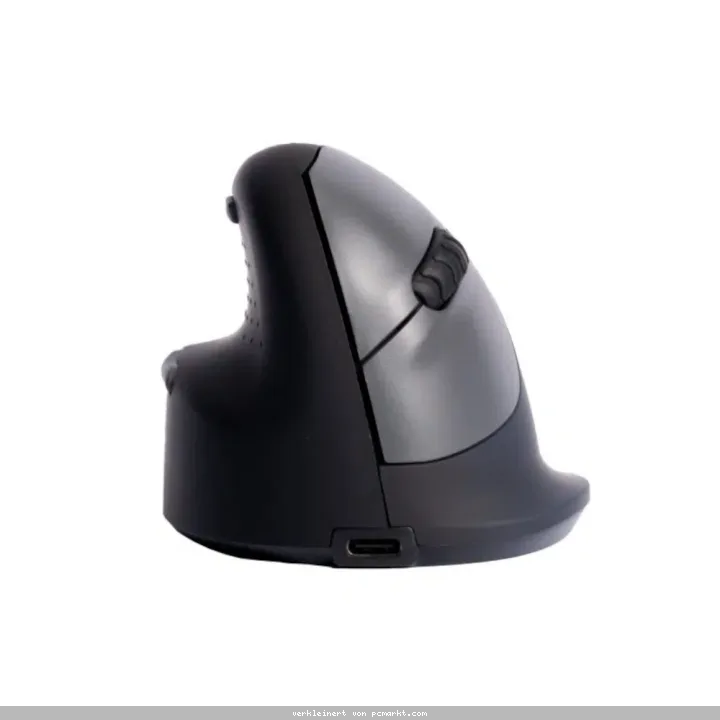 R-GO HE Ergo Mouse, Ergonomische Maus, Kabellos Linkshänder, 4 Tasten, Größe M (Handlänge 165-185mm)