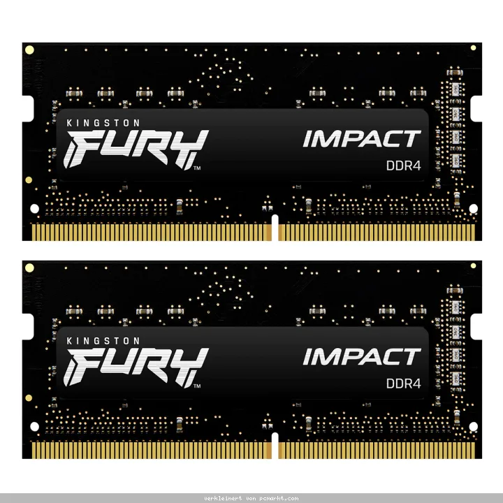 Kingston FURY Impact 32GB Kit (2x16GB) DDR4-3200 CL20 SO-DIMM Gaming Arbeitsspeicher