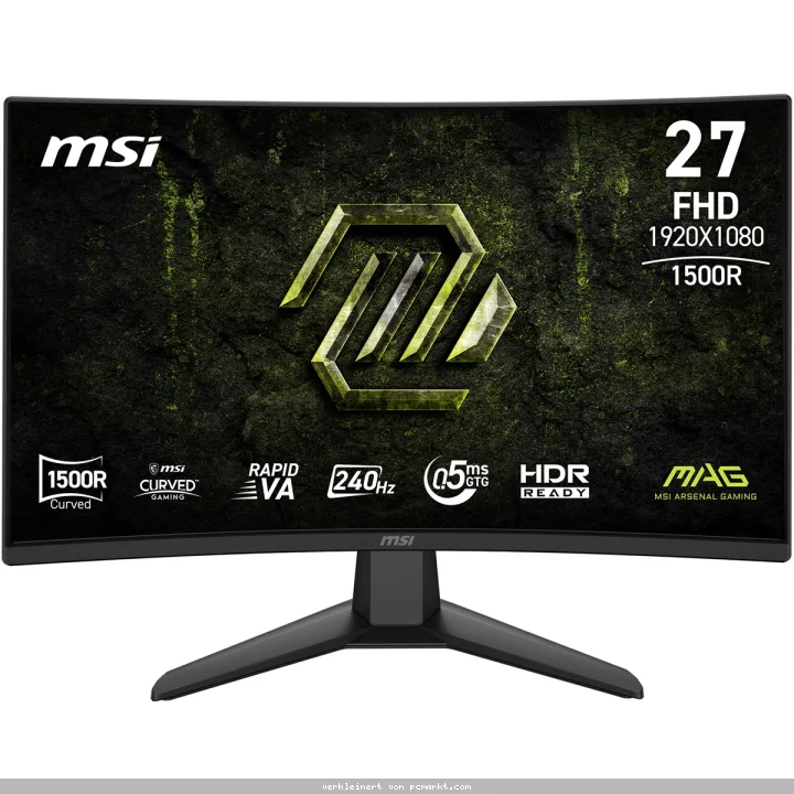 MSI MAG 274CF X24 - 27 Zoll Gaming Monitor 240HZ, 0,5 ms GtG, Curved Rapid VA Panel