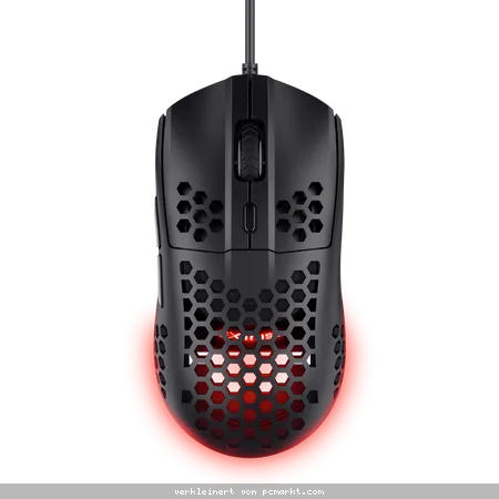 Trust Gaming GXT928 Helox Gaming Maus Federleichte Gaming-Maus mit pulsierender RGB-Beleuchtung für schnelle und flüssige Bewegungen, schwarz