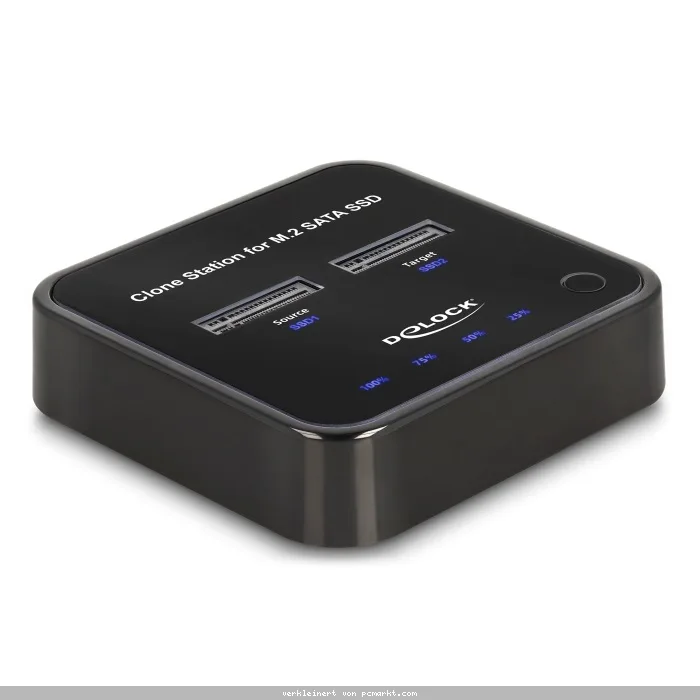 Delock M.2 Dockingstation für 2 x M.2 SATA SSD mit Klon Funktion