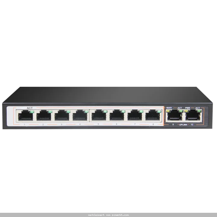Lupus Electronics LUPUSNET 10 Kanal PoE Switch