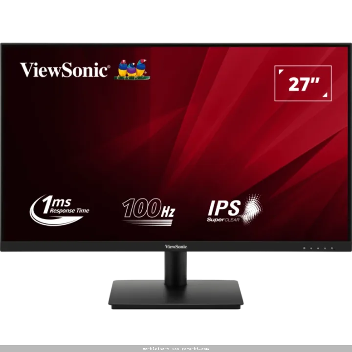 ViewSonic VA270-H-2 27" Full HD 100Hz Monitor mit schneller 1ms IPS-Panel, 100Hz, 1ms Reaktionszeit, HDMI, VGA-Eingänge