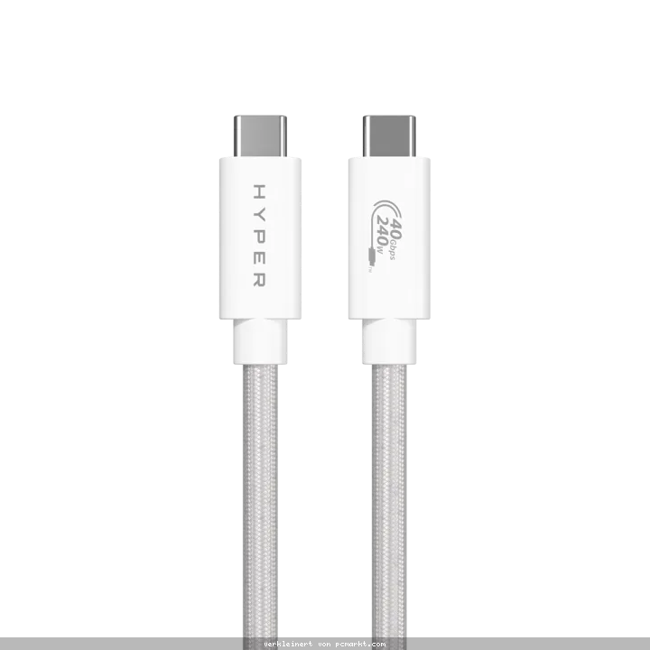 Hyper HyperDrive USB4 Performance Cable - White HyperDrive USB4 Performance Cable - White