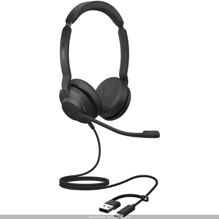 Jabra Evolve2 30 SE, Beidseitiges Headset USB-C/A-Anschluss, MS-Teams zertifiziert