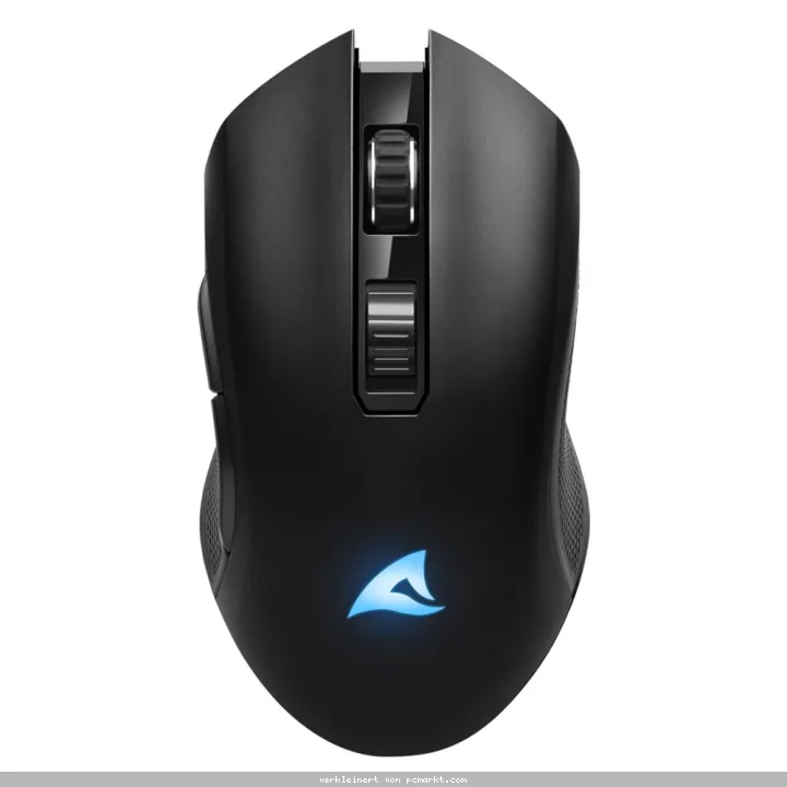Sharkoon SGM30W Gaming Maus kabellose Gaming Maus mit 6.000-DPI-Sensor und programmierbaren Tasten
