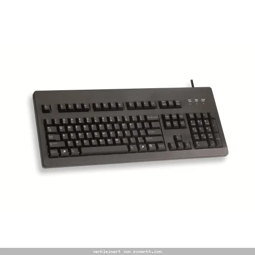 CHERRY G80-3000 USB (PS/2 über Adapter) Tastatur Schwarz
