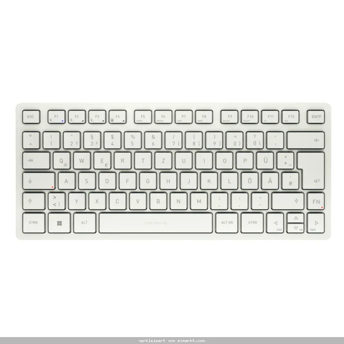 CHERRY KW 7100 mini BT, Weiß Kabellose Bluetooth Kompakttastatur