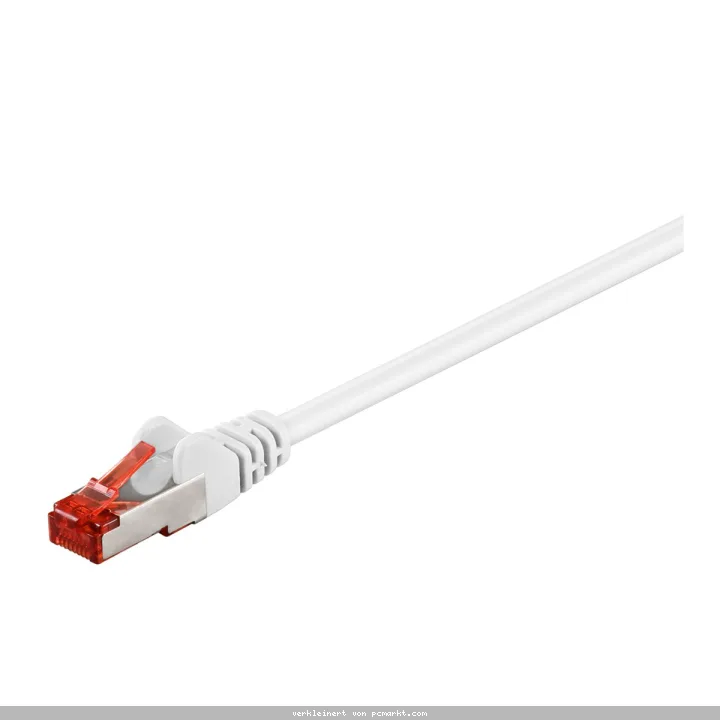 Goobay 5m CAT 6 Patchkabel, S/FTP (PiMF), Weiß