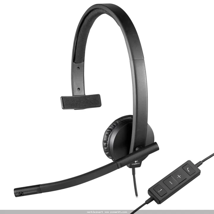 Logitech H570E, USB Mono Headset, Kabelgebunden USB-C-Anschluss, Geräuschunterdrückung, MS Teams zertifiziert