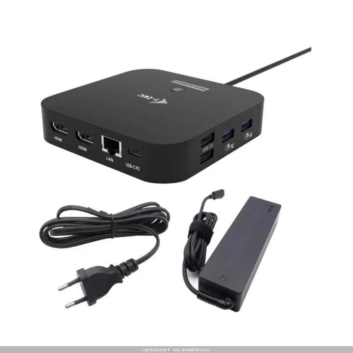 i-tec USB-C Dual HDMI Docking Station mit Power Delivery 100W, i-tec Universal Charger 100W