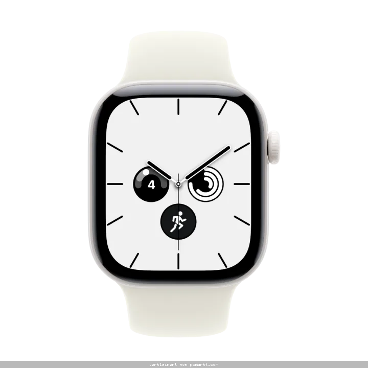 Apple Watch Series 12 Cellular 42mm - Perlweiß Keramik Case Sand Sport Band - M/L