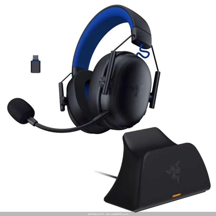 Razer Console-Command-Set Bundle bestehend aus Blackshark V3 X HyperSpeed PlayStation Gaming Headset + Razer Charger für PS5 DualSense Controller
