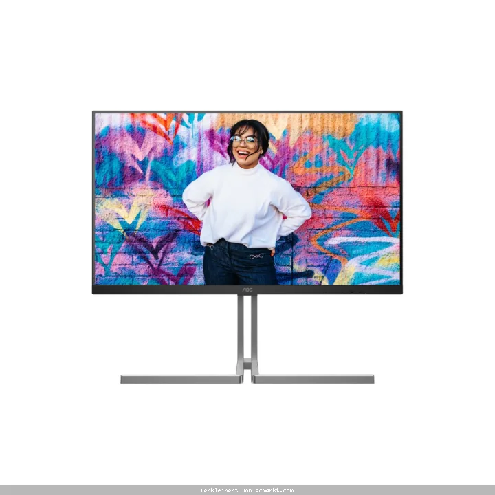 AOC U32U3CV 32 Zoll UHD Nano IPS Monitor, höhenverstellbar, Lautsprecher, HDR400 (3840x2160, 60 Hz, 4K, 2x HDMI, DisplayPort, USB-C (96W PD)