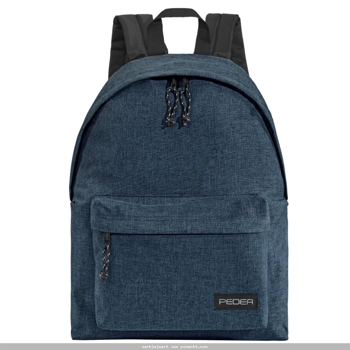 PEDEA Freizeit Rucksack "Style" Unisex Rucksack mit 24 L und Notebookfach bis 13,3 Zoll (33,8cm), blau