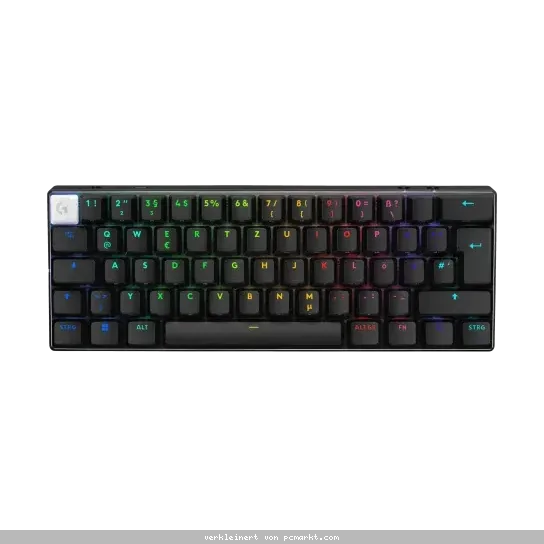 Logitech Gaming PRO X 60 Gaming Tastatur kabellose Gaming Tastatur mit programmierbaren Tasten und RGB-Beleuchtung, schwarz