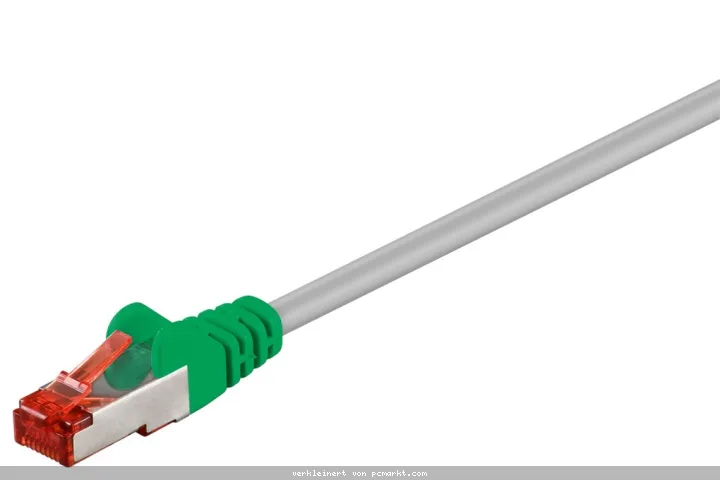 Goobay Cat.6 Crossover-Patchkabel, S/FTP (PiMF), Grau LSZH halogenfrei, Kupfer