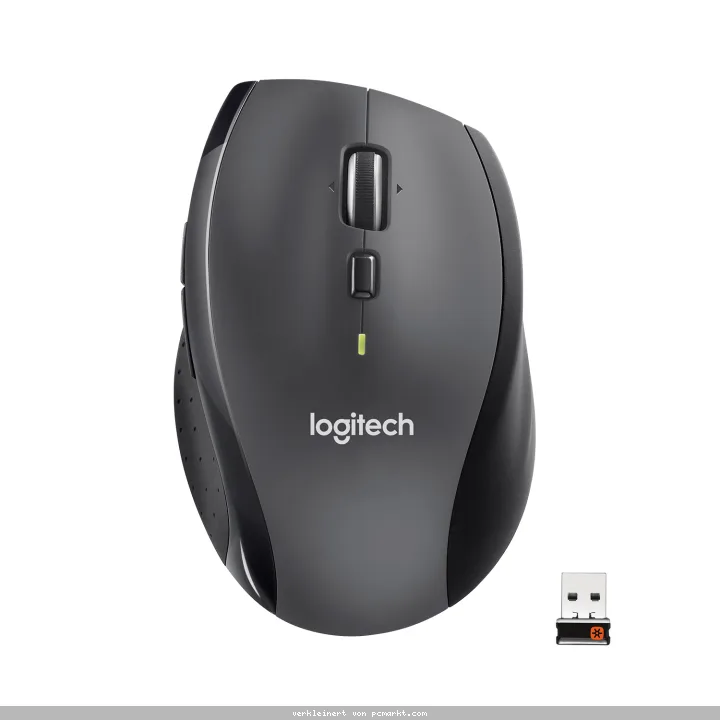 Logitech M705 Marathon Maus, kabellos, schwarz, 6 Tasten, 1000 dpi