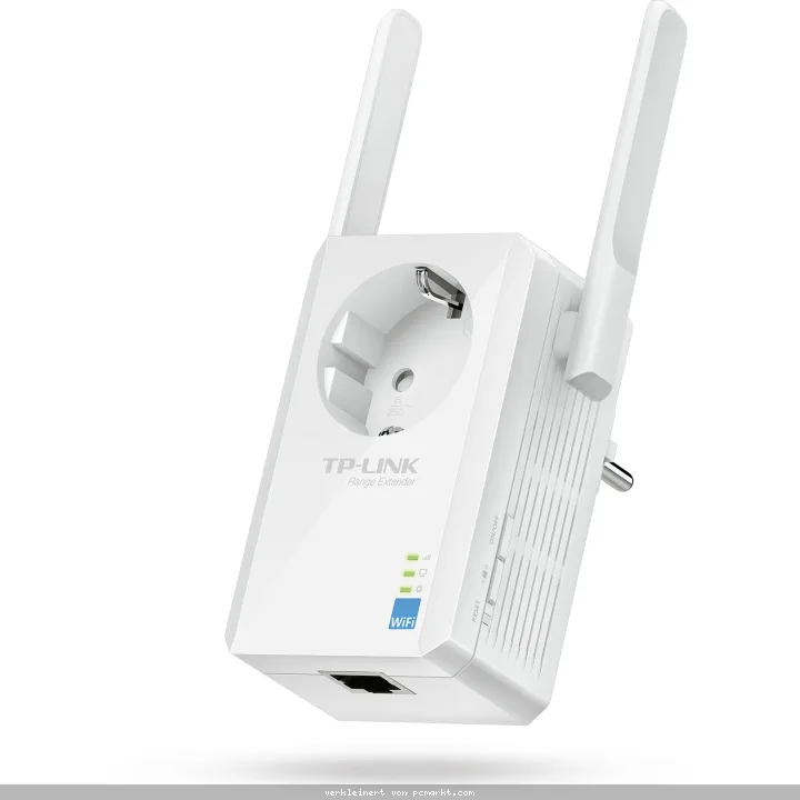 TP-Link WLAN Repeater (TL-WA860RE) mit Steckdose [bis zu 300 Mbit/s, zwei externe Antennen]