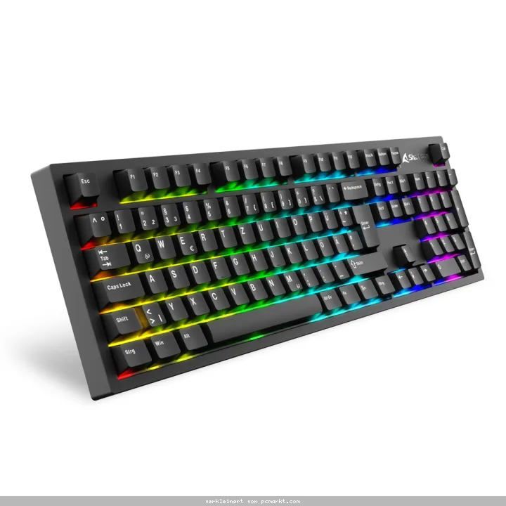 Sharkoon OfficePal KB70W kabellose, mechanische Tastatur mit hochwertigen PBT-Tastenkappen und Dämpfung für leises tippen