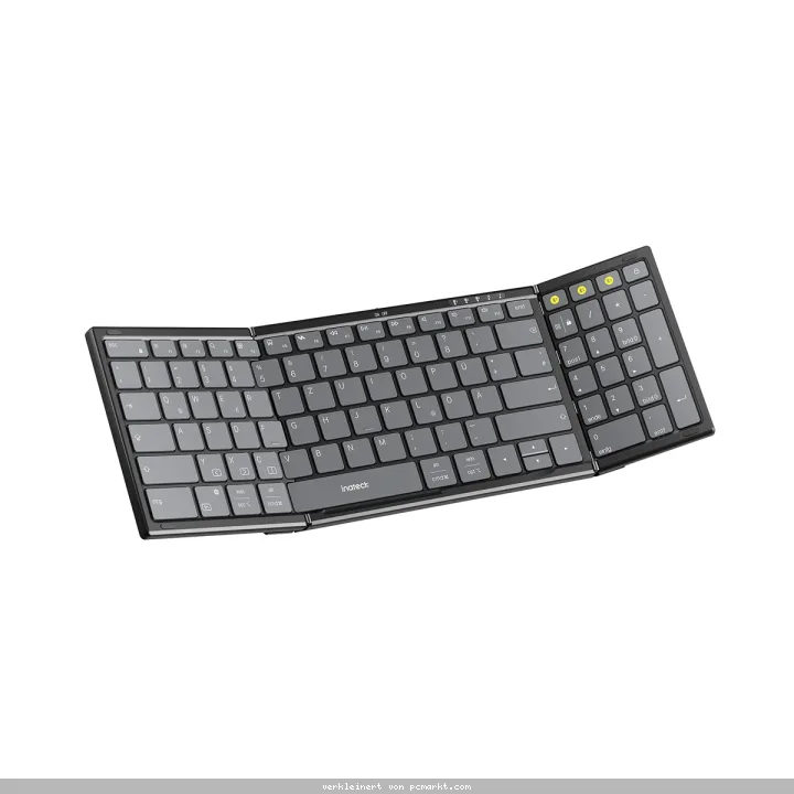 Inateck Faltbare kabellose tragbare Tastatur mit Bluetooth 5.3, kompatibel mit Tablets, Handys, Laptops, PCs