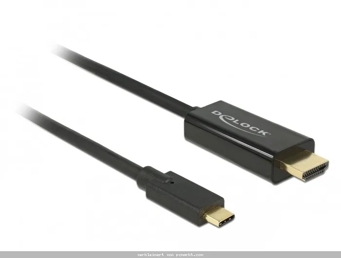 Delock Kabel USB Type-C auf HDMI, 4K 60 Hz, 2m, schwarz