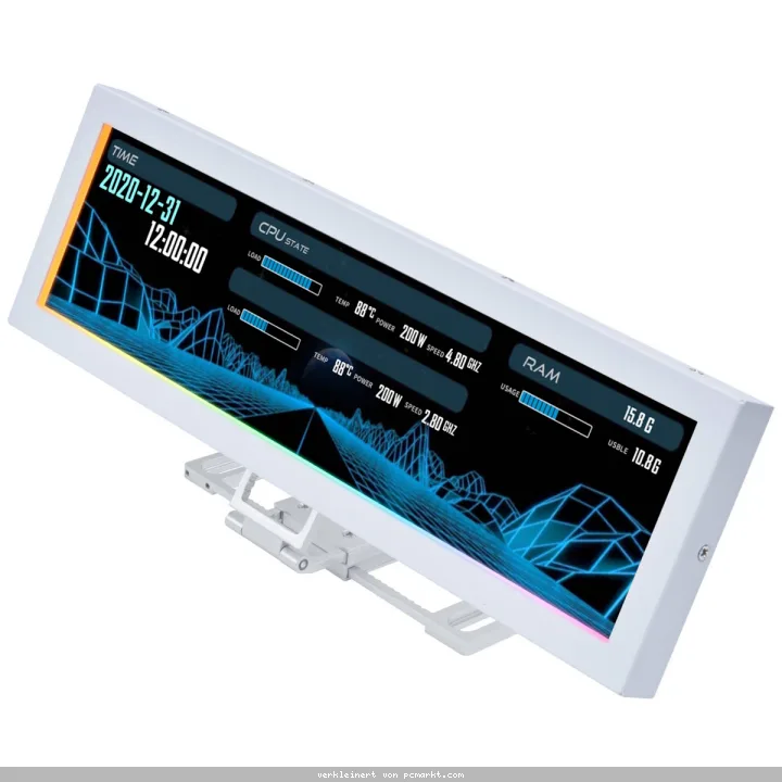 Lian Li 8.8" Universal Screen weiß