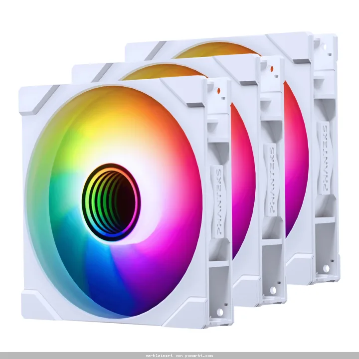 PHANTEKS M25-140 Gen2 PWM DRGB Reverse Blade 3er-Pack weiß | Gehäuselüfter