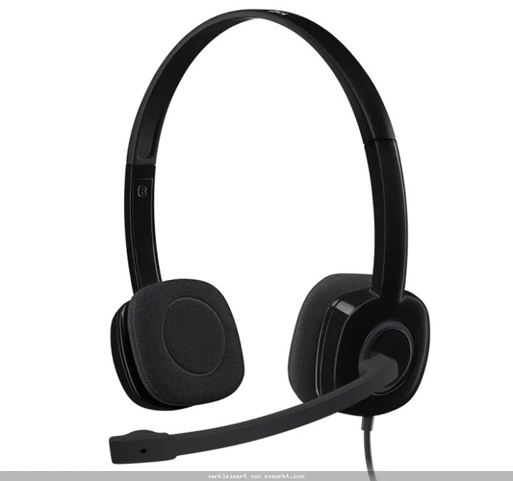 Logitech Stereo Headset H151, kabelgebunden, 3,5mm Klinke, In-line Remote Control, Schwarz