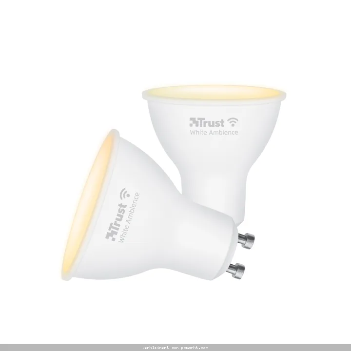 Trust GU10 DUO-PACK LED CCT WI-FI Smarter WiFi LED-Strahler, Lichtstimmung weiß, Fassung GU10, von Ihrem Smartphone/Tablet zu steuern