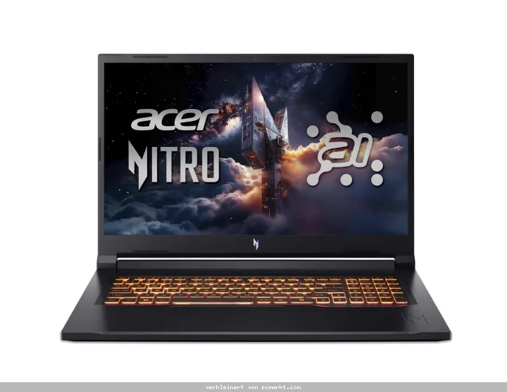 Acer Nitro V17 (ANV17-41-R4CJ) Gaming 17,3" Full-HD, 144Hz, Ryzen R7-260 (16 TOPS), 16GB RAM, 1TB SSD, GeForce RTX5070, Linux (eShell)