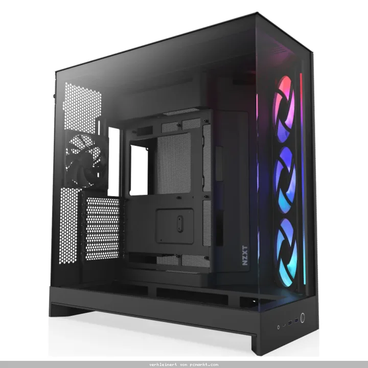 NZXT H9 FLOW RGB (2025) schwarz | PC-Gehäuse