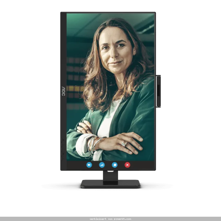 AOC 24P3QW 24 Zoll - Office Monitor IPS, 100 Hz, 4 ms, Höhenverstellung, Webcam, USB-Hub