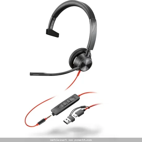 Poly Blackwire 3315 USB-C HS +3.5mmP +USB-C/A