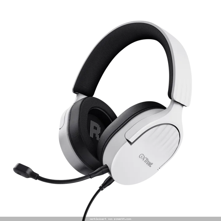 Trust Gaming GXT489W FAYZO Gaming Headset weiß Leistungsstarkes , ohrumschließendes Gaming-Headset für PC, Laptop und Konsolen, weiß