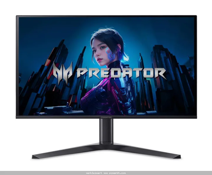 Acer Predator X (X27UF5bmiippruzx) 26,5" QHD Gaming Monitor 67,3 cm (26,5 Zoll), OLED, 500Hz, HDR1000, 2xHDMI(2.1) + 2xDP(1.4), Lautsprecher, Höhenver