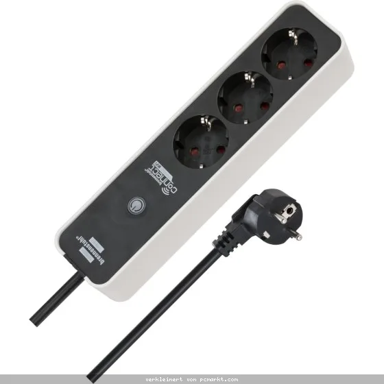 brennenstuhl®Connect Ecolor WiFi Steckdosenleiste 3-fach weiß/sc
