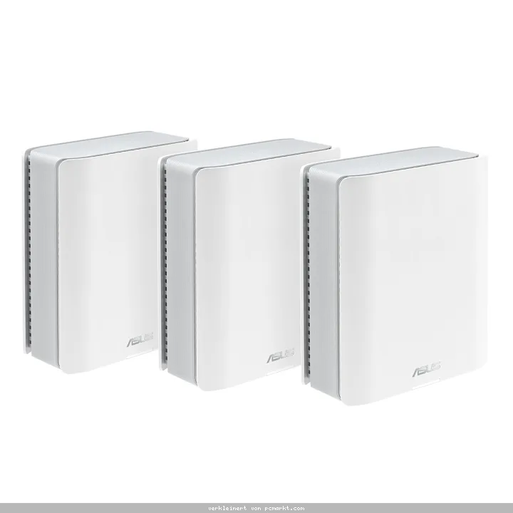 ASUS ZenWiFi BT8 WiFi 7 Mesh System 3er-Pack WLAN BE14000 Triband, 2x 2.5GbE + 2x 1GbE, Abdeckung bis zu 800 m²