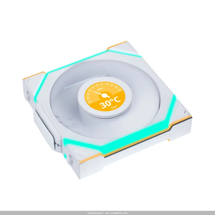 Lian Li UNI FAN SL Wireless LCD 120 ARGB Reverse Blade White | Gehäuselüfter