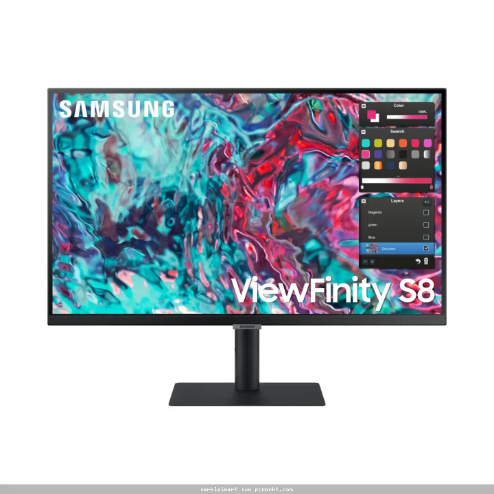 Samsung ViewFinity S8 S27B800TGU Office Monitor - 4K, IPS, LAN
