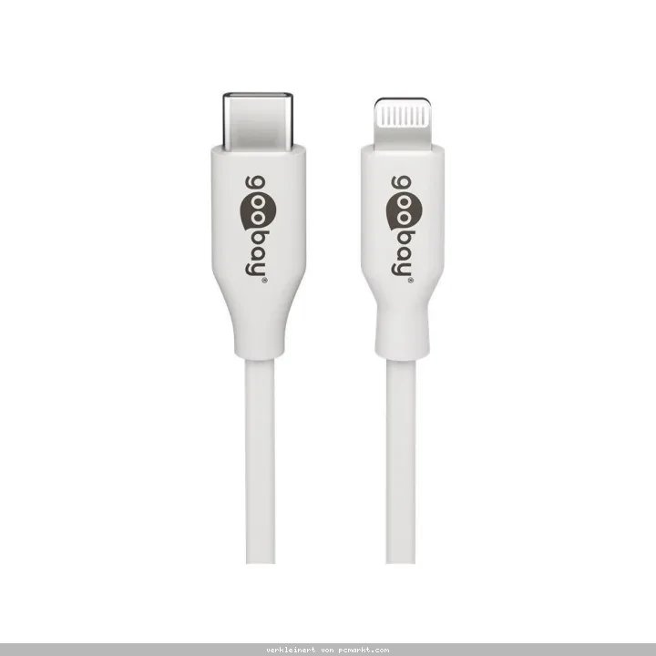Goobay Lightning - USB-C Kabel, 0,5 m, weiß
