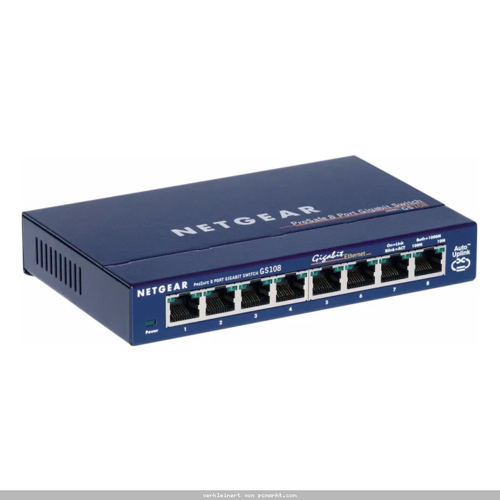 NETGEAR GS108GE Unmanaged Switch [8x Gigabit Ethernet]