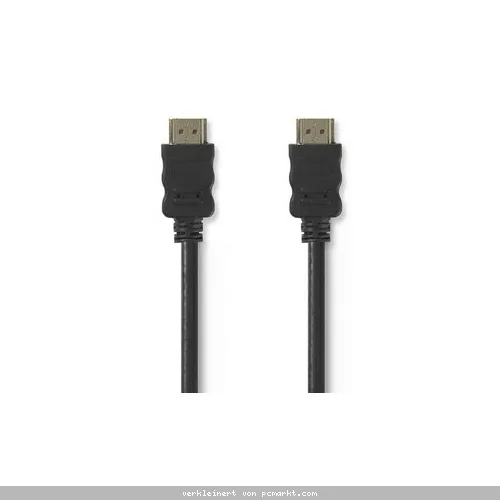 Nedis 3m Highspeed HDMI Kabel mit Ethernet, Schwarz, 4K, 3D und Deep Color