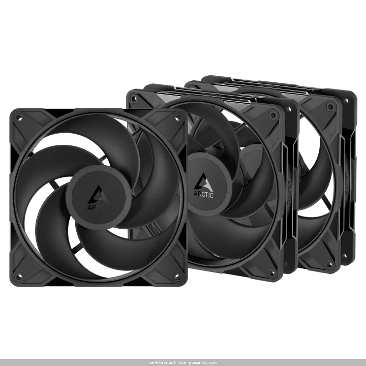 ARCTIC P14 PRO Reverse schwarz 3er-Pack | Gehäuselüfter