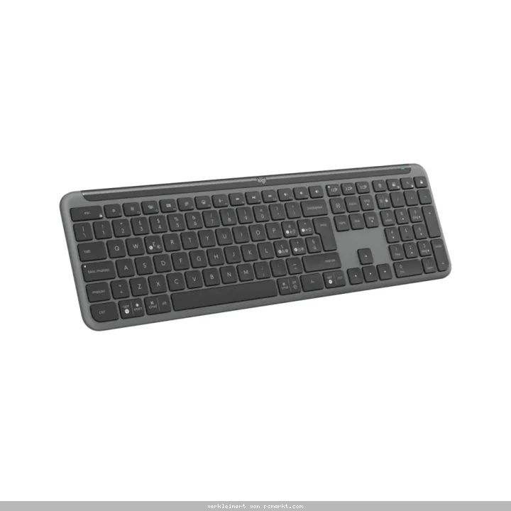 Logitech Signature Slim K950 Tastatur, Kabellos - Graphite Ultrakompaktes, schlankes Design, Komfortable, präzise Tastenanschläge