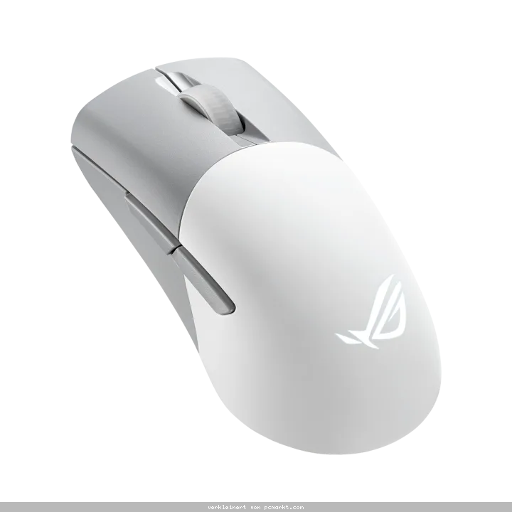 ASUS ROG Keris Wireless Aimpoint Moonlight White - kabellose Gaming Maus mit 36.000 DPI