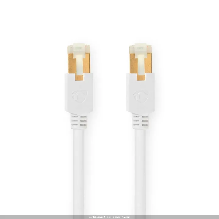 Nedis Cat 6 Kabel | RJ45 Stecker | RJ45 Stecker | S/FTP | 10.0 m | rund | LSZH / PVC | Weiss | Verpackung mit Sichtfenster