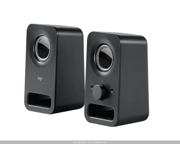 Logitech Z150 Stereo Multimedia-Lautsprecher 3,5 mm Klinke, Integrierter Kopfhöreranschluss, Lautstärke- und Ein/Aus-Regler, Klarer Klang mit 3 W RMS