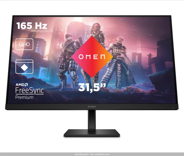 HP Omen 32q Gaming Monitor - IPS, QHD, 165Hz, Höhenverstellung