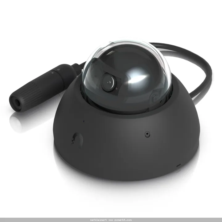 Ubiquiti AI Dome Überwachungskamera Schwarz 4K (3840x2160), PoE, 40m Nachtsicht, IP66 Wetterfest, Intelligente Erkennung
